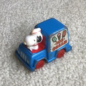 Vintage Snoopy Metal Vehicle, Ice Cream Truck